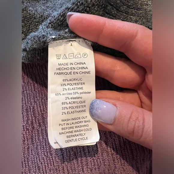 MICHAEL KORS GREY COLOR BLOCK CARDIGAN - Picture 4 of 5